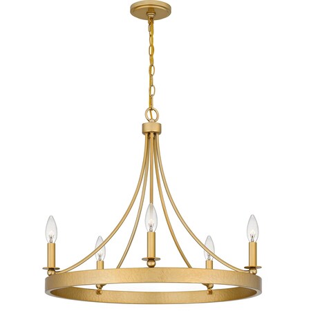 Quoizel Aspyn Chandelier 5 Lights Light Gold APN5026LG